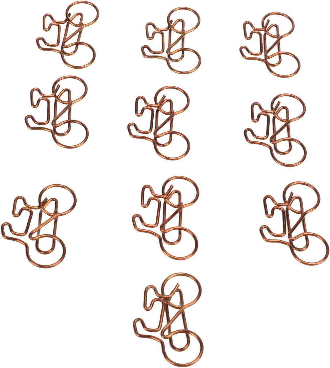 Fiets Paperclips - Leuke Clips - Documenten Sorteren - Fiets Vorm - 100 Stuks - Metaal