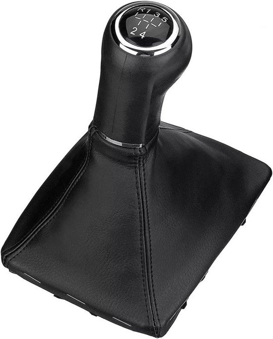 Pookknop Gaiter Boot - Schakelhendel Set - Soepeler Schakelen - Verbeterde Rijervaring - 5/6 Versnellingen - Zwart Chroom — afbeelding 2