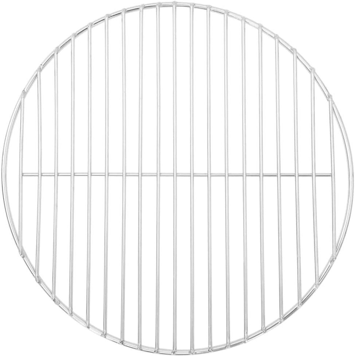 BBQ Grill Rooster - Rond Rooster - Buiten Koken - Roestvrij Staal - 37 cm Diameter - Zilver