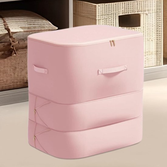 Dekbed Opbergzak - Opbergsysteem Kleding - Ruimte Besparen - Zelfcompressie Technologie - 19x25x10 cm - Roze — afbeelding 4