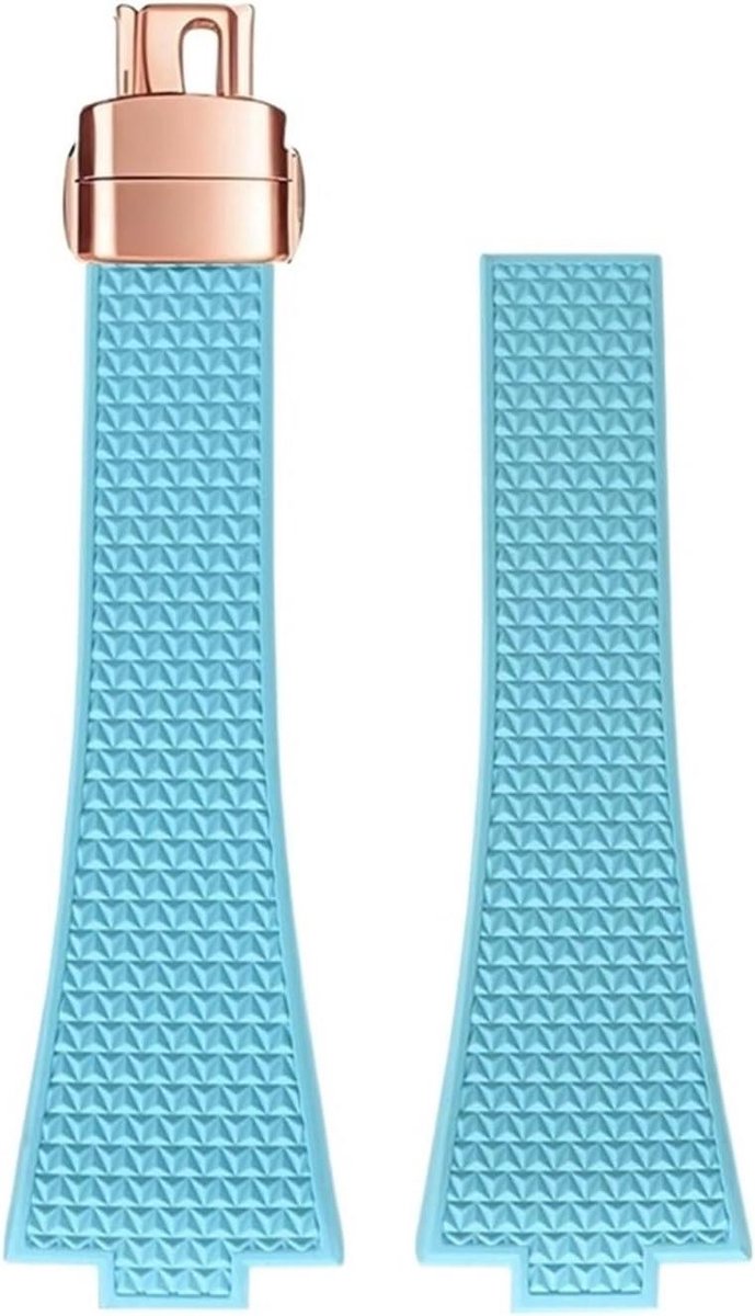Horlogeband Rubber - Vervangende band - Dagelijks gebruik - Snelle montage - 35mm 40mm - Blauw