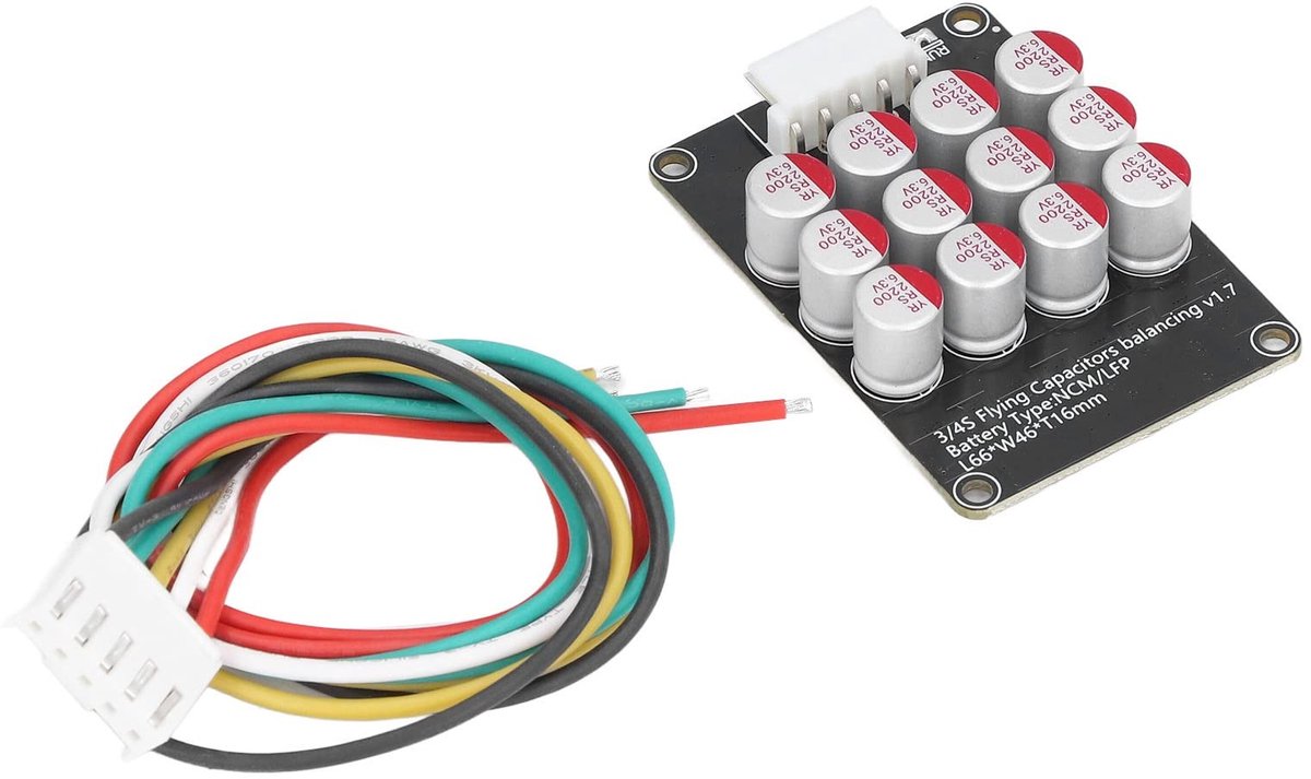 Innovra - Dailygoody - Batterij Actieve Equalizer - Universele Celbalancer - Lifepo4 Lithium-balansbord met Kabel - 5A Capaciteit - Geschikt voor NC