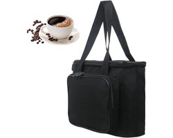 Koffiemachine Reistas - Draagbare Organizer - Veilig Transport - Waterbestendig Materiaal - 29 x 24 x 12 cm - Zwart