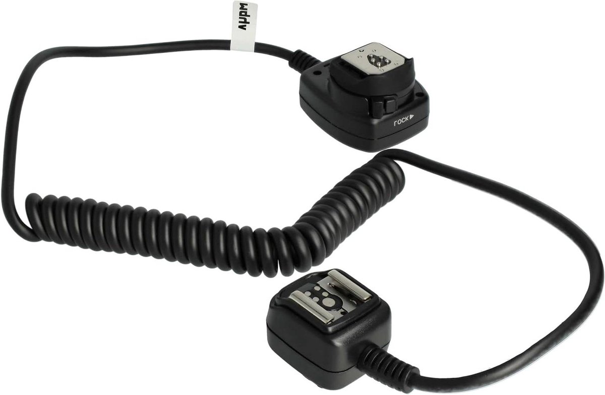 Flitskabel Camera - Sync kabel - Fotografie uitbreiding - TTL compatibel - 100 cm - Zwart