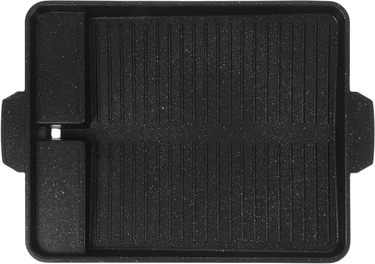 Grill Pan - Kookplaat - Buiten Koken - Antiaanbaklaag - 37 x 26 cm - Zwart
