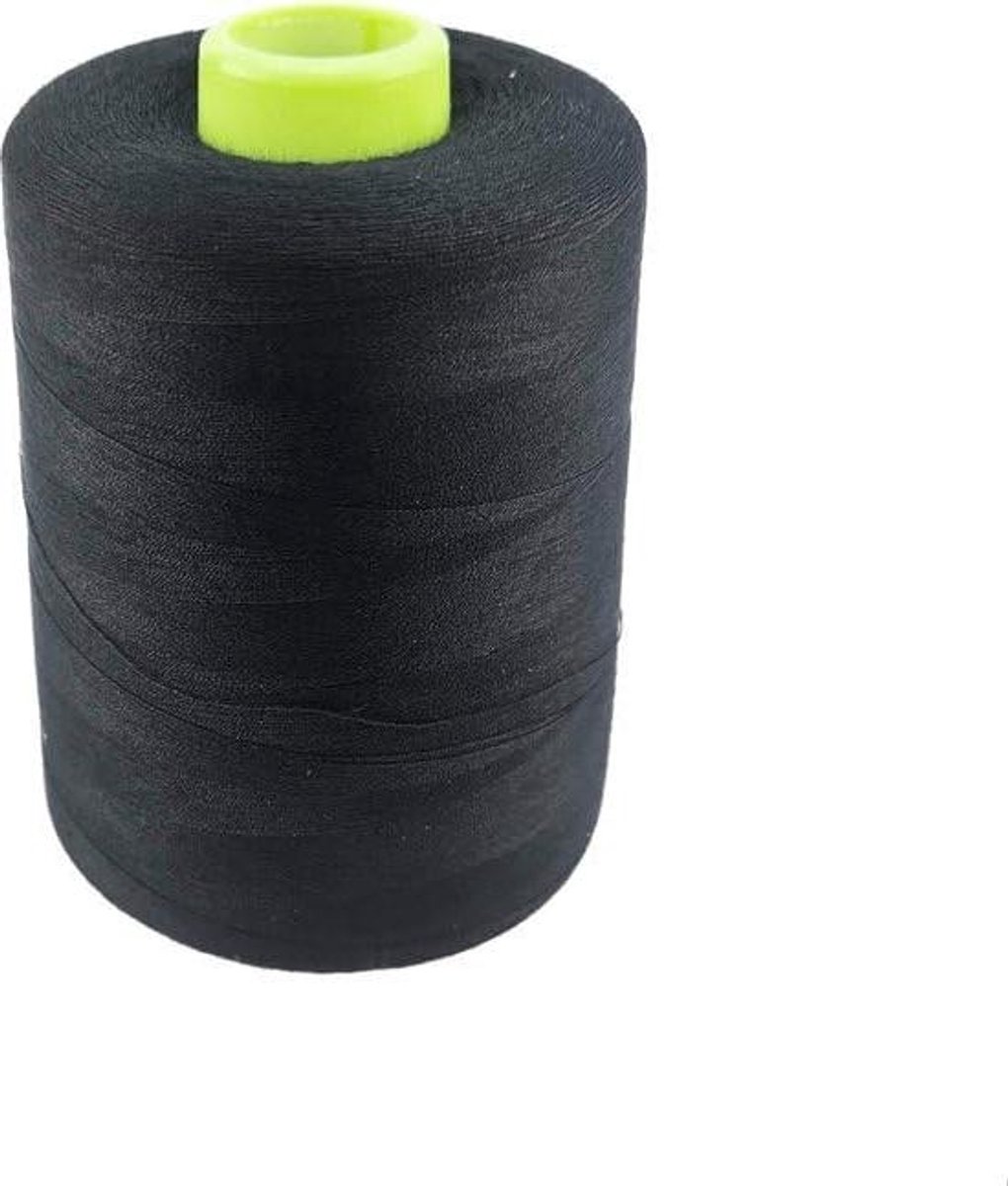 Lockmachine Garen - Overlock Spoel - Kleding Maken - Extra Grote Spoel - 1 Spoel - Zwart