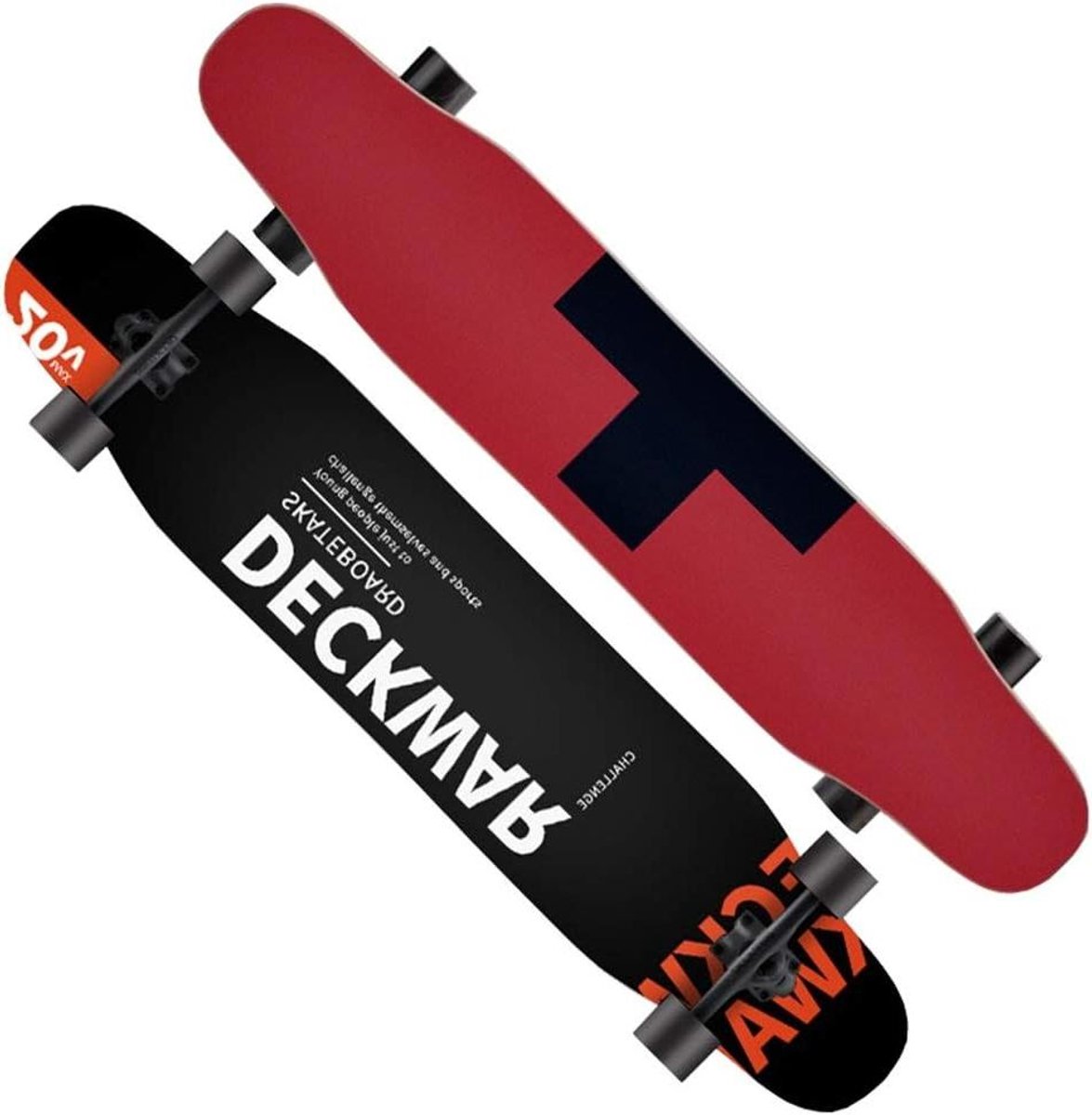 Longboard Cruiser Dansplank Vloer glijden Dubbele tilt ontwerp 46 inch Patroon #2