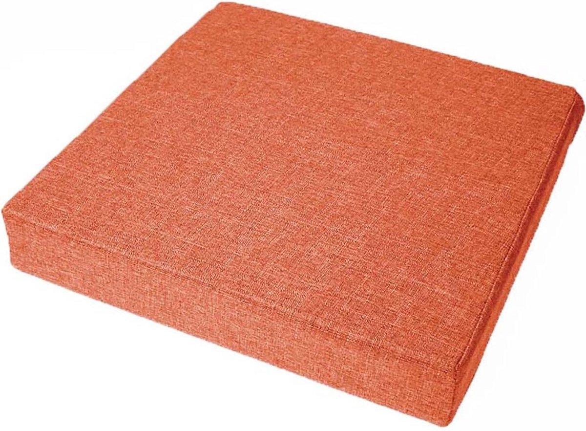 Dikke Stoelkussens - Zitkussens Buiten - Comfortabel Zitten - Afneembare Hoes - 60 x 40 cm
