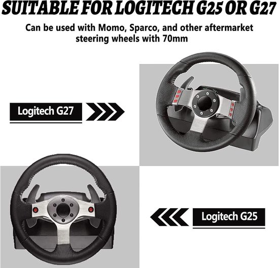 Stuurwiel Adapterplaat - Race Stuur - Race Simulators - CNC Bewerkte Aluminium - 70 mm PCD - Zwart — afbeelding 3