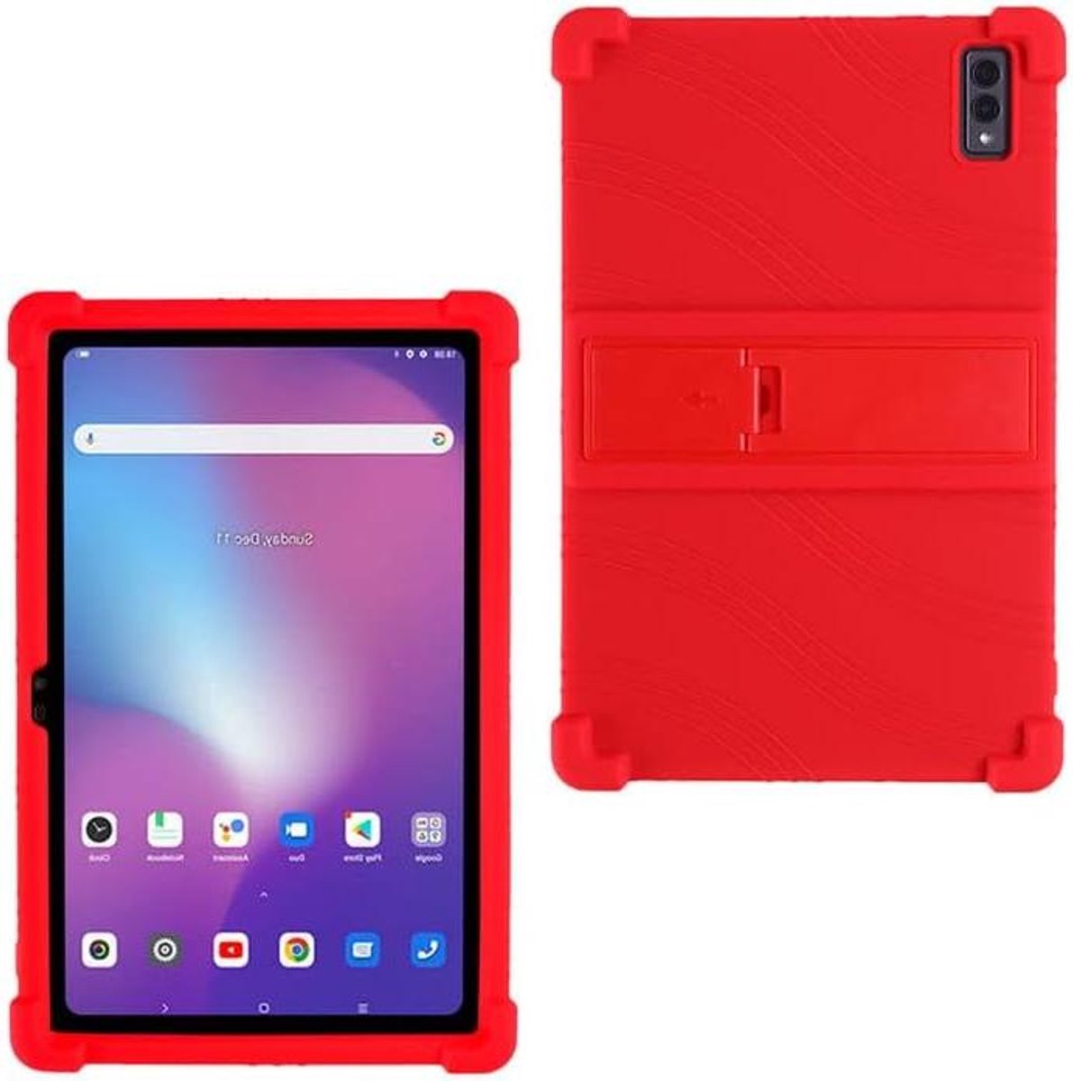 Tablethoes - Beschermhoes Tablet - Dagelijks Gebruik - Verstelbare standaard - 10.36 inch - Rood