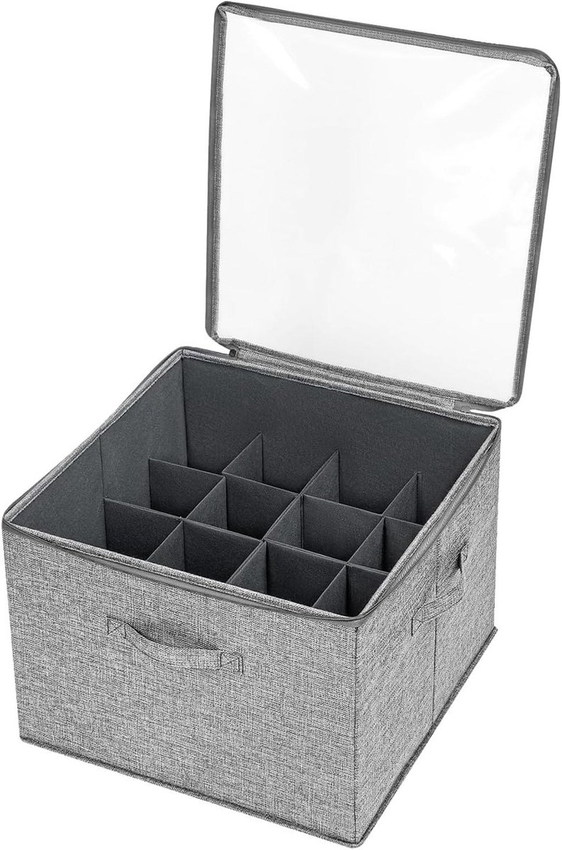 Schoenenopberger - Opbergbox - Ruimte Besparen - Transparant Deksel - 44.5 cm - Grijs