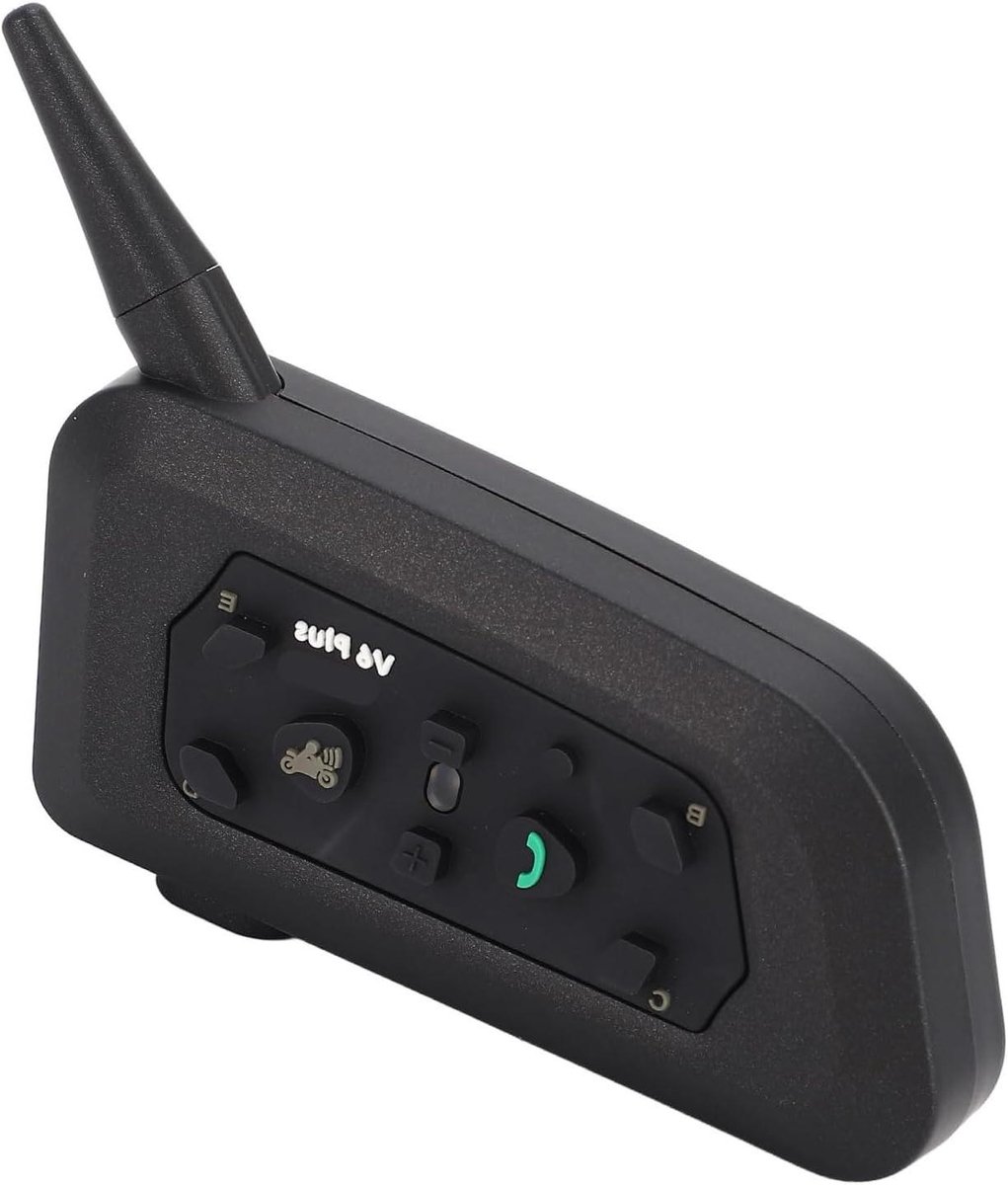 Motor Bluetooth Intercom - Helm Headset - Groepscommunicatie - 1200M Bereik - IP65 Waterdicht - Zwart