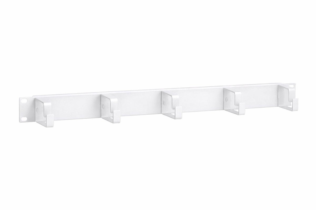 DSIT 19 inch kabelhouder metaal 1U - wit