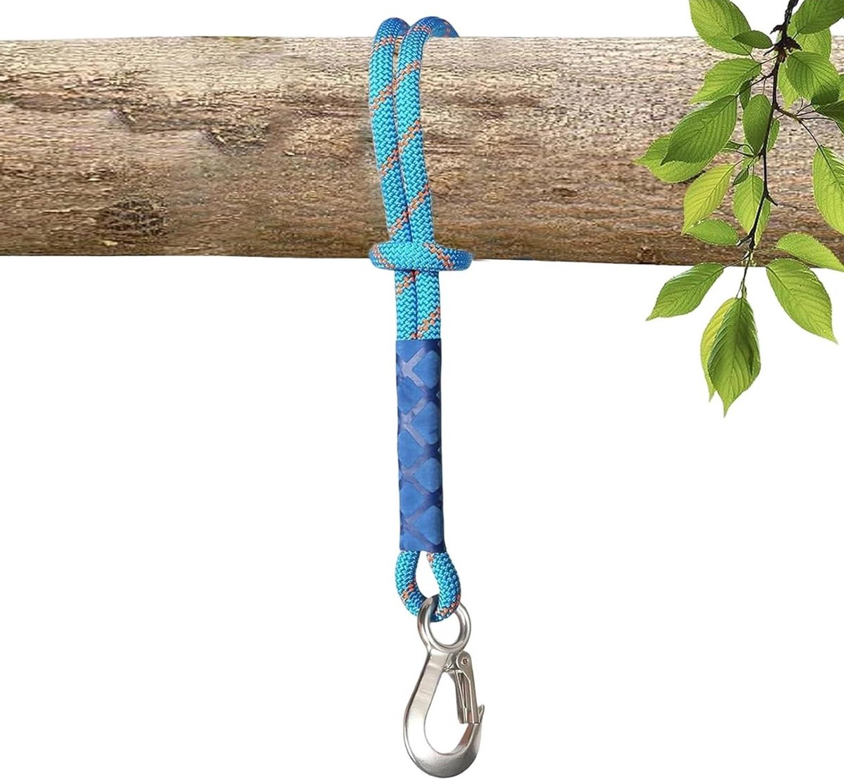 Hangmat Ophangriemen - Boomriemen Karabijn - Veilig Ophangen - Snelle Installatie - 2x 60 cm - Blauw