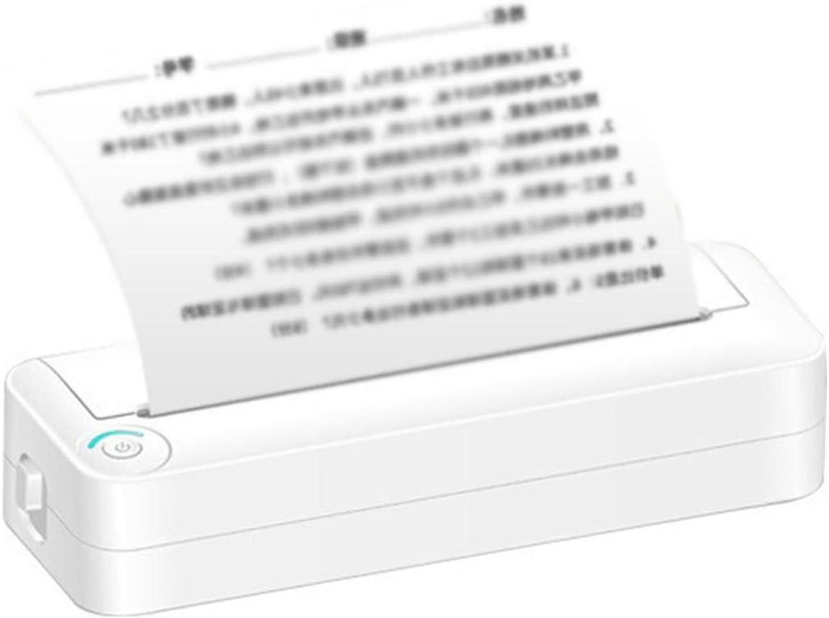Thermische Printer - Mini Printer - Mobiel Printen - Inktloos Printen - A4 Formaat - Zwart