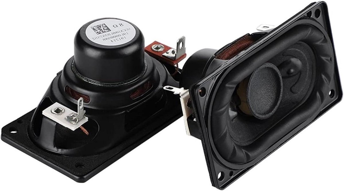Mid-woofer Luidsprekers - Speaker Drivers - Muziek Luisteren - Krachtige Bas - 80x44mm - Zwart