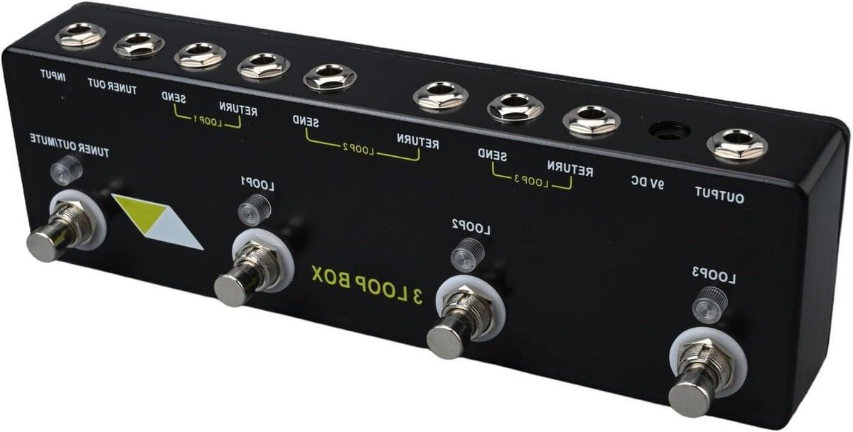 Gitaar Looper Pedaal - Muziek Recorder - Muziek Maken - Drie Loop Tracks - 25 x 8 x 6 cm