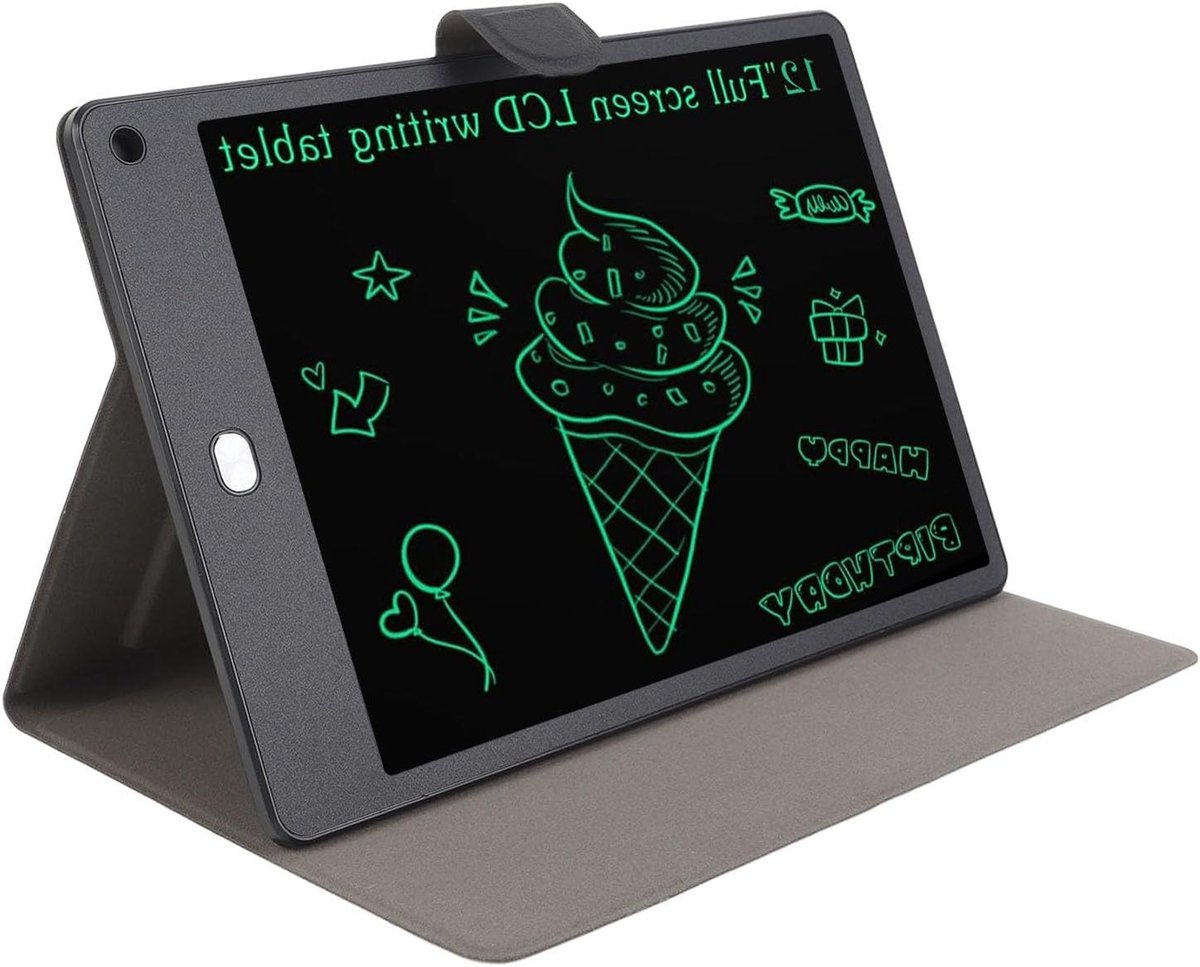 LCD Schrijftablet - Digitaal Notitieblok - Notities Maken - Oogzorg Technologie - 12 Inch - Zwart