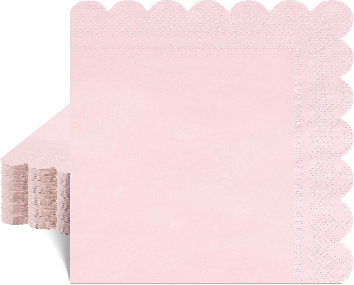 Servetten Papieren - Servetten - Tafel Servetten - Papier - Papieren Wegwerp Servetjes - Feestservetten - Voorjaar Servetten - Lunch/Diner Tafel Decoratie - 2 Laags - Roze - 33 x 33 cm - 40 Stuks - van Imperatoris