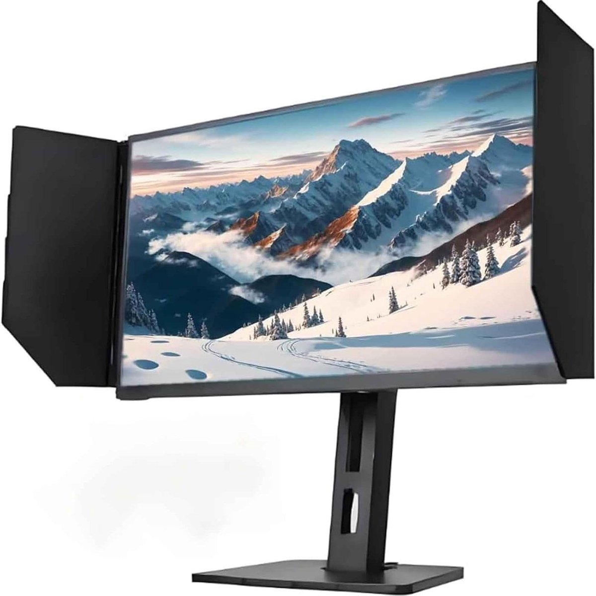 Schermzonneklep - Monitorkap - Privacy Beschermen - Verstelbare Hoek - 24-27 inch - Zwart
