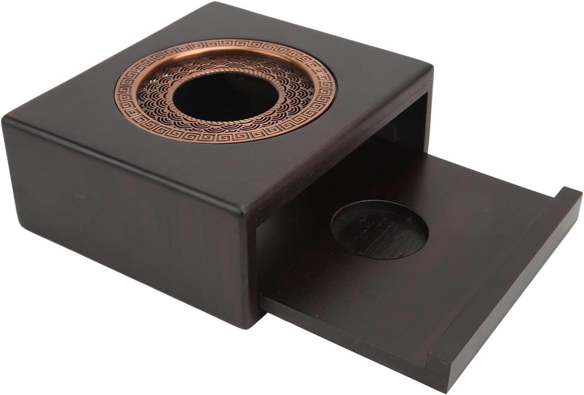 Theepot Verwarmer - Thee Accessoire - Warme Thee - Kaarsverwarming - 15 x 13 cm - Zwart