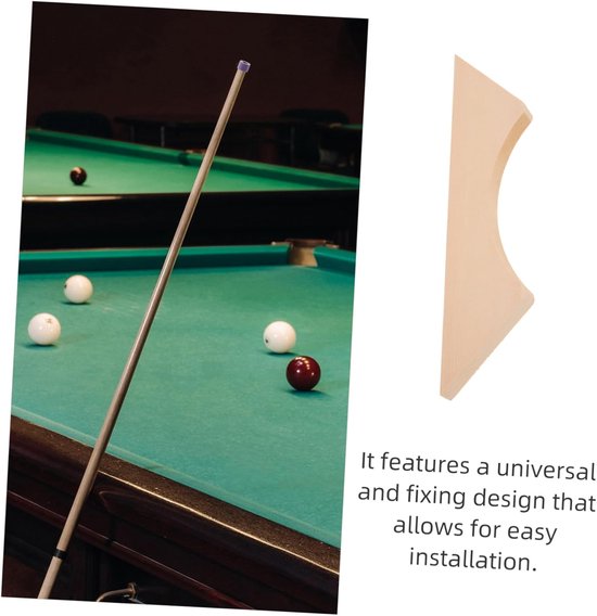 Bevestigingsblok Pooltafel - Houten Strip - Tafelonderhoud - Veilige Bevestiging - 24 cm - Beige — afbeelding 5