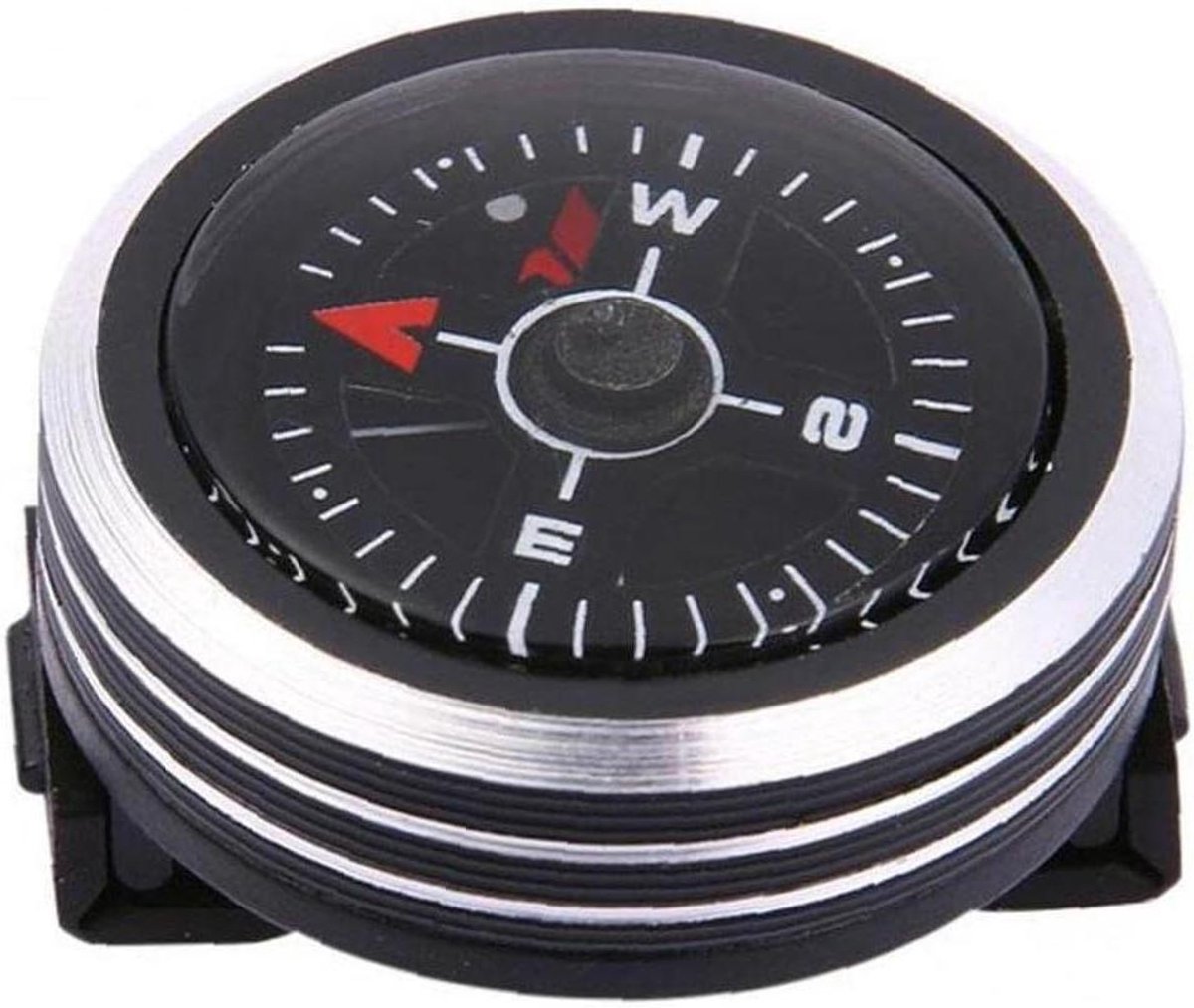 1Pc Mini Horloge Riem Knop Kompas Voor Armband Parachute Survival Mini Kompas Pocket Outdoor Wandelen Camping Accessoires