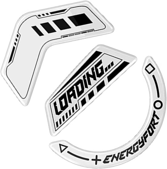 Glazen Skates Pad - Muisvoetjes Stickers - Soepel Gamen - Afgeronde Randen - 1 Set - Wit — afbeelding 5