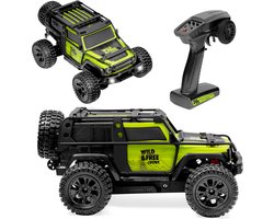 Overmax X-Vast RC auto / RC car – 1:10 crawler 4x4 – metalen aandrijfas – olie-schokdempers – LED verlichting – 2 accu’s (tot 40 min) – 30 km/u – traploze snelheidsregeling – offroad terrein model – Ready To Run - Bestuurbare Auto