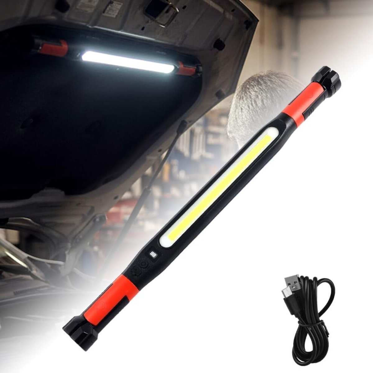 Oplaadbare magnetische LED-werklampstrip