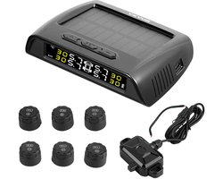 VEVOR RV Bandenspanningscontrolesysteem Realtime Zonnetrailer Tpms 6 Sensoren