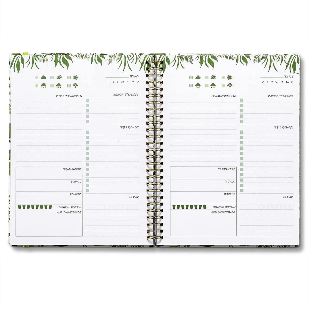 Dagelijkse Planner - Takenlijst Notitieboek - Dagelijks Leven Plannen - Gedetailleerd Overzicht - 185 cm x 244 cm - Groen