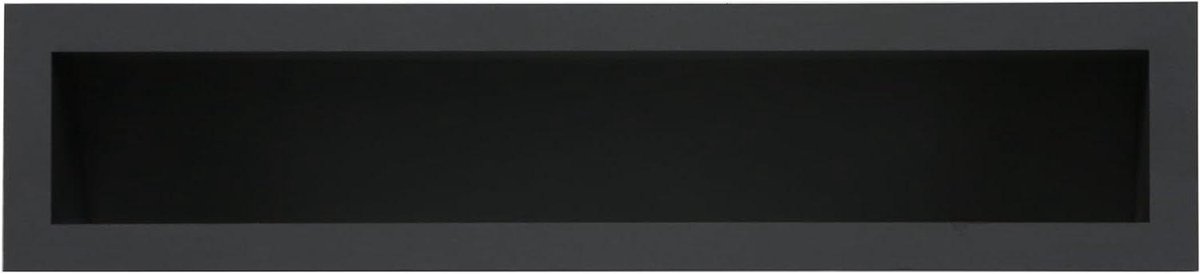 Ventilatierooster Metaal - Luchtrooster Afvoer - Lucht Verversen - Gepoedercoat RAL 9005 - 30 x 9 cm - Zwart