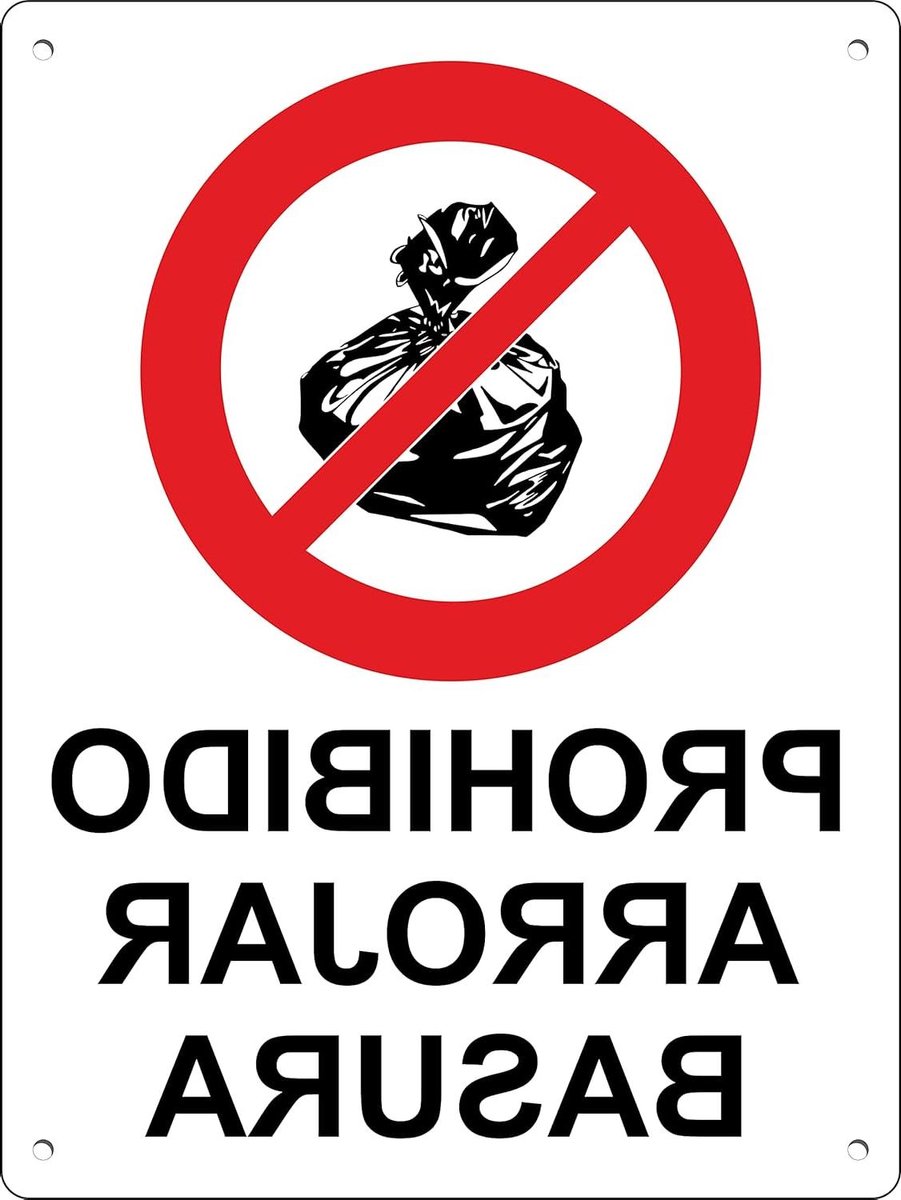 Verboden Vulling Schild - Waarschuwingsbord Aluminium - Toegang Controleren - 3 mm Dibond Materiaal - 30 x 40 cm - Zwart