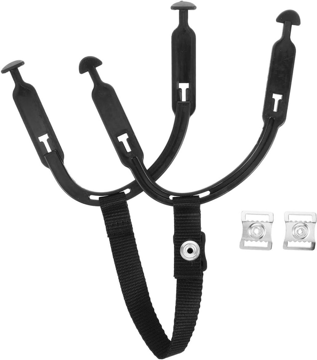 Helm Kinriem - Veiligheid Kinband - Hockey Helm Vastzetten - Ademend Polyester Materiaal - 44 x 14.5 cm - Zwart
