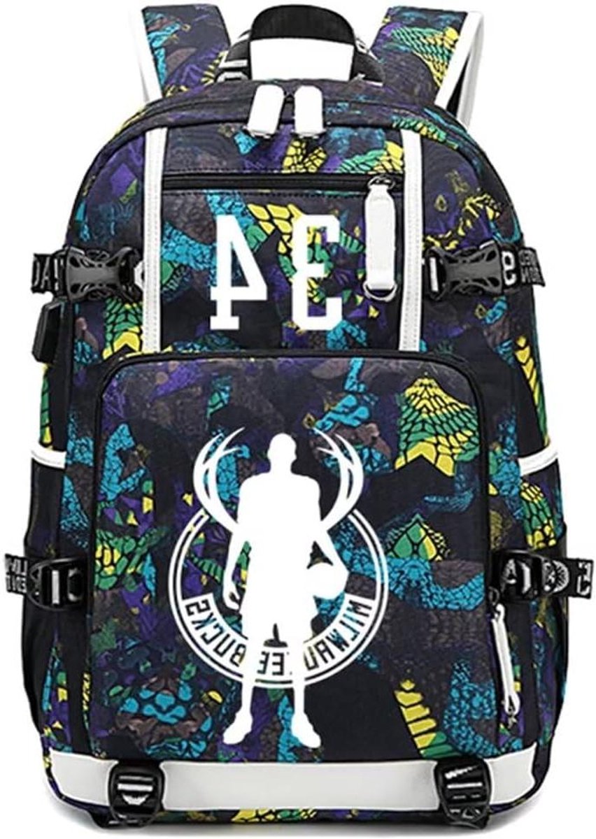 Basketbal Rugzak - Reistas Fans - Casual Dagelijks Gebruik - Ingebouwd Oplaadkanaal - 46x15x29.5 cm - Niet gespecificeerd