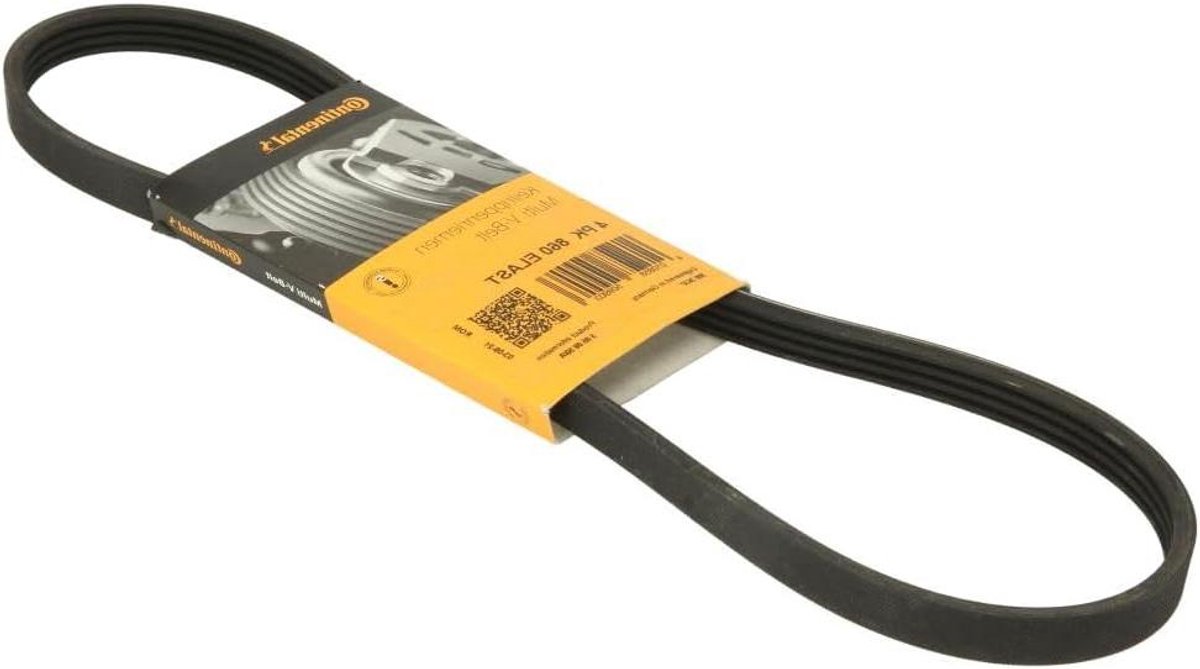 V-riem - Geribbelde riem - Auto aandrijving - Polyurethaan materiaal - 4PK860 - Zwart