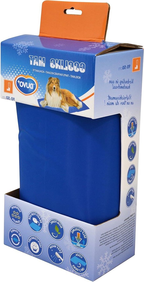 Koelmat Hond - Hondenmat Koelend - Hond Koel Houden - Zelfverkoelende Gel - Large - blauw
