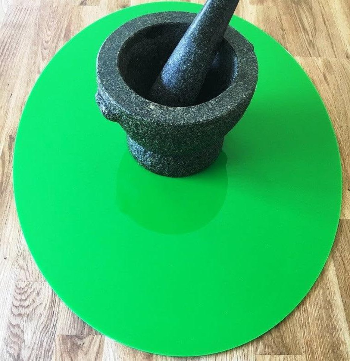 Werkblad Beschermer - Snijplank Aanrecht - Keukenwerk Beschermen - Kinderveilig Acryl - 375 x 50 cm - Fel Groen