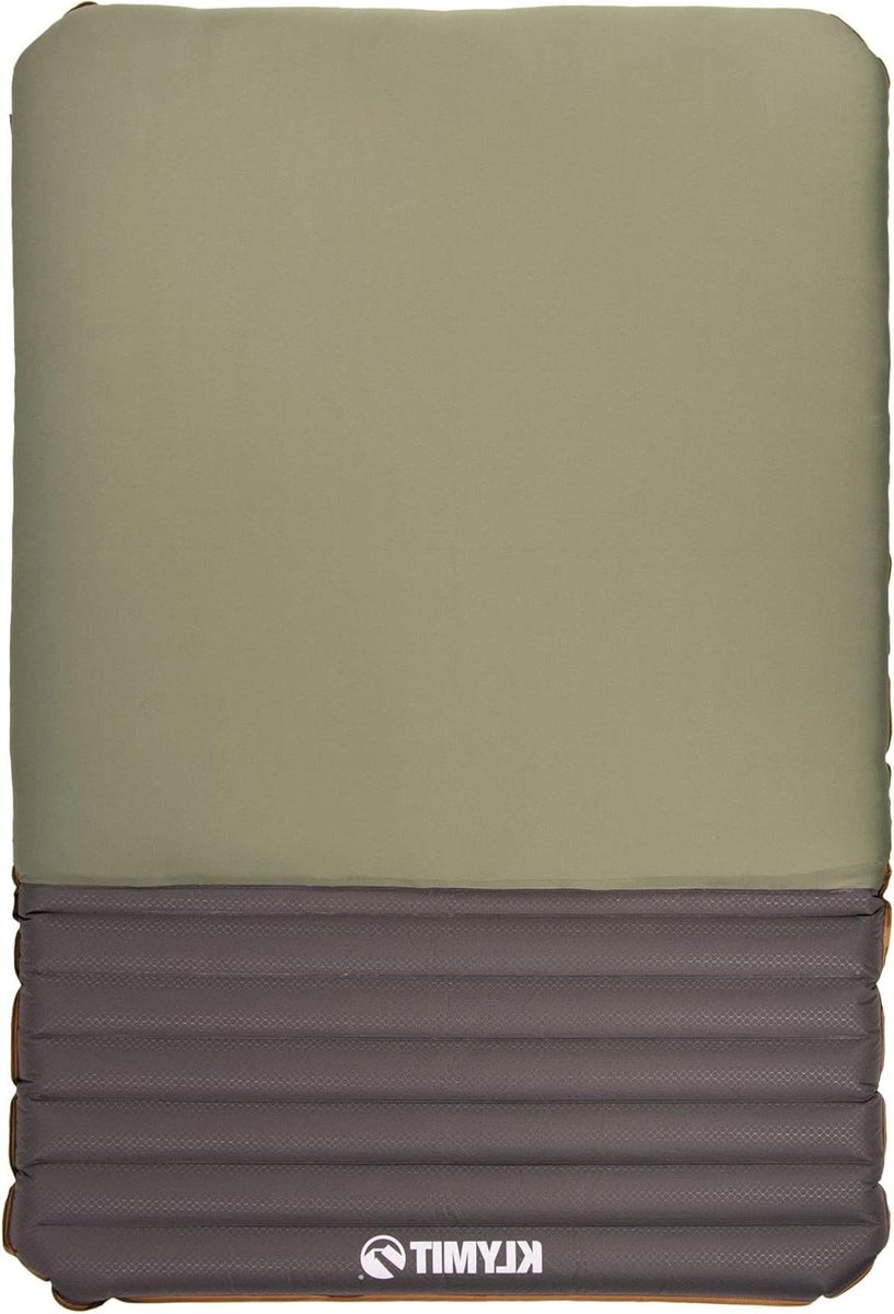 Slaapmat - Luchtbed Kamperen - Comfortabel Slapen - Lucht en Schuim Combinatie - 198 x 135 x 13 cm - Groen