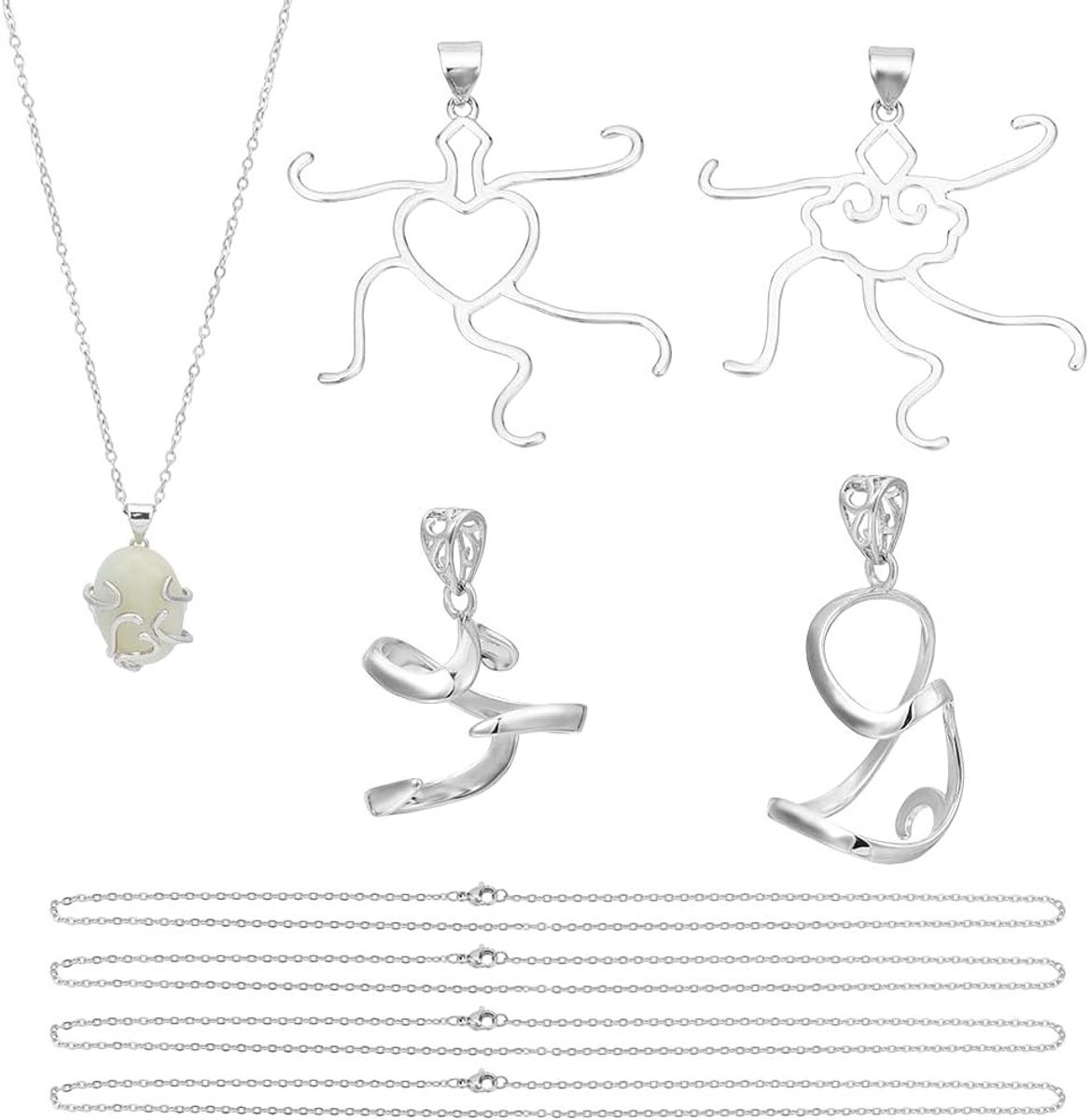 Platina Lege Hangertjes en Rvs 304 Onregelmatige Cabochons voor Sieraden Maken, Kettingen en Oorbellen DIY