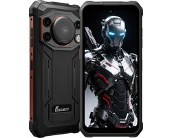 FOSSiBOT F110PRO Robuuste Smartphone - Dual SIM - 8GB RAM - 128GB ROM - 10000mAh - 6,745 inch HD+ IPS Scherm - IP68 Waterdicht Telefoon -Android 15- GPS,NFC,OTG -zwart, oranje