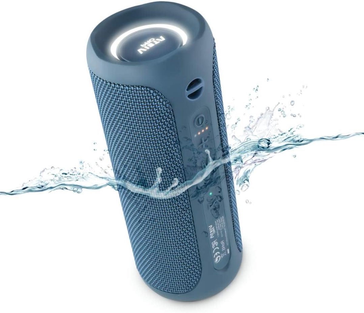 Draagbare Bluetooth Luidspreker - Draadloze Speaker - Muziek Luisteren Overal - IPX7 Waterbestendig - 12 Uur Batterij - Blauw