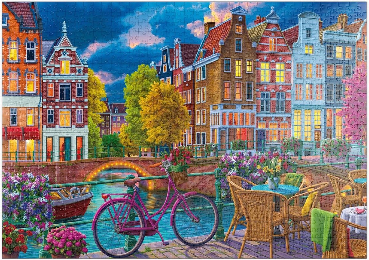 Legpuzzel Kanaalbrug - Puzzel Stukjes - Ontspannen Vrije Tijd - Hoge Resolutie Print - 1000 Stukjes - Meerkleurig