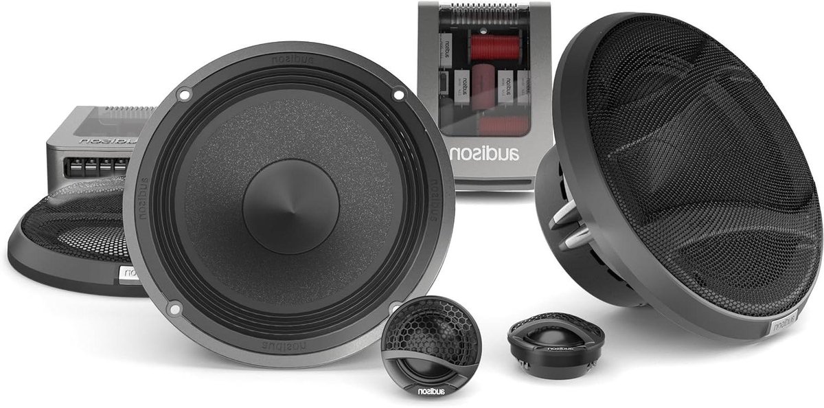 Speaker Kit - Autoluidsprekers - Auto Audio Verbeteren - Zeer Efficiënt - 6 stuks - Zwart