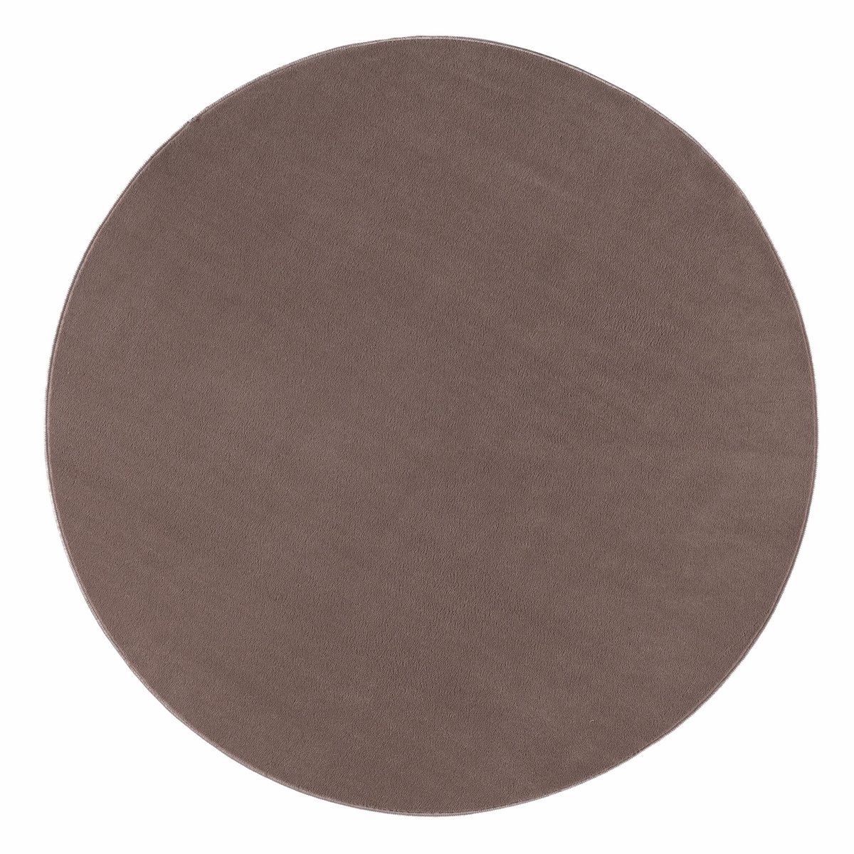 Muratap Relax Samba Rond - Wasbaar Effen Vloerkleed - Uni Tapijt - Taupe- 200 CM Ø