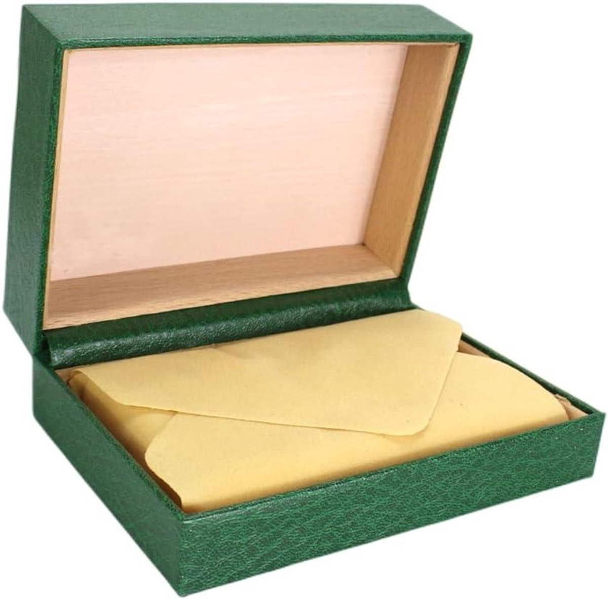 Horloge Display Box - Horlogedoos Opbergdoos - Horloges Beschermen - Vintage Groen Design - 15 x 11 x 5.5 cm