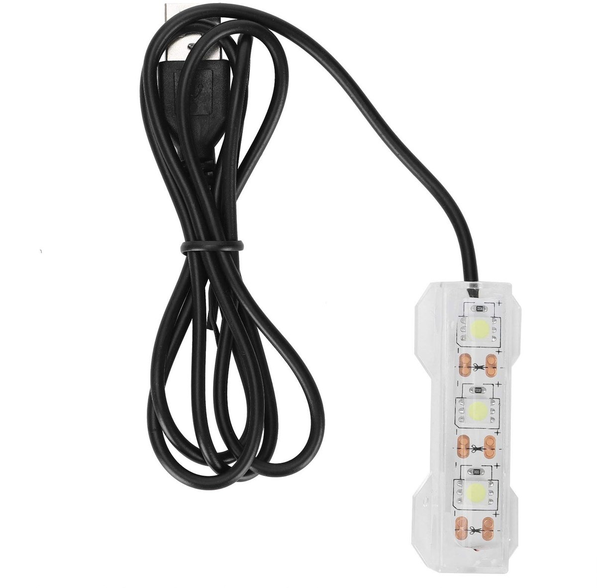 aladdien - Aquariumlicht - LED Waterplant Licht - Mini Decoratie - Zachte LED-lamp - Voor Klein Aquarium - Eenvoudig te bedienen - Perfect voor bureau