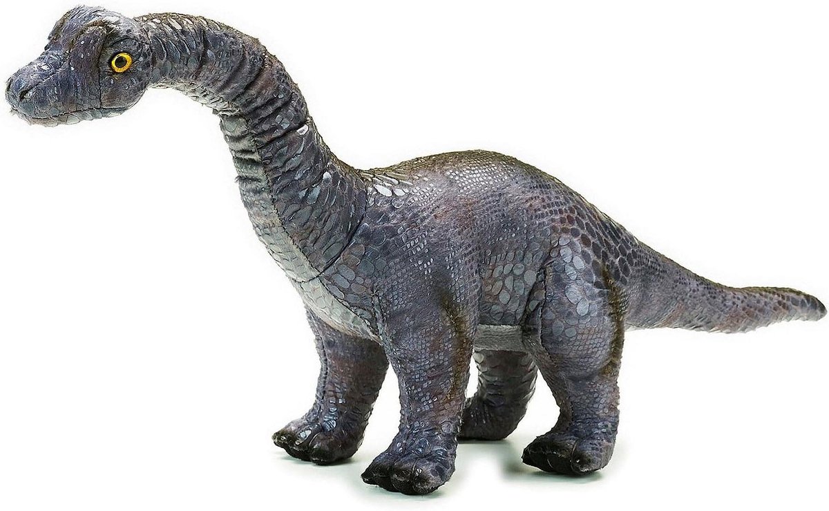 Pluche dinosaurus - Zacht speelgoed - Kinderkamer decoratie - Gedetailleerd design - 48 x 24 cm - Multicolor