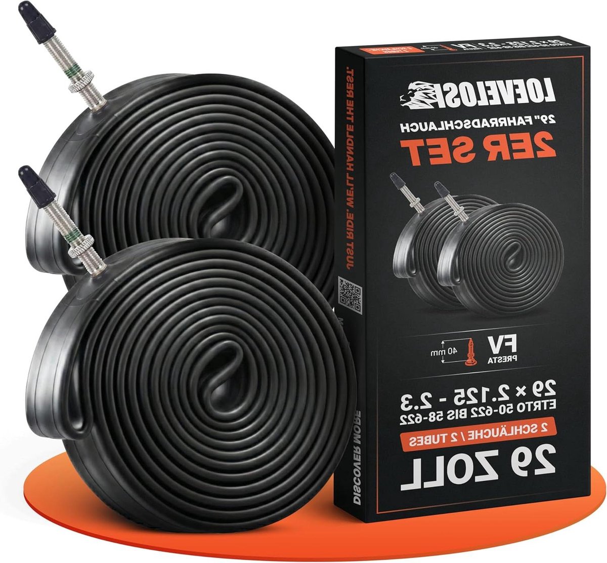 Fietsbinnenbanden Set - Binnenbanden Fiets - Veilig Fietsen - Butyl Rubber Materiaal - 29 Inch 2x - Zwart